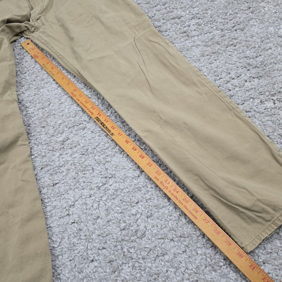 Polo Ralph Lauren Mens Pants 38x30 Brown Chino Straight Twill Classic Fit‎ READ - Picture 13 of 15